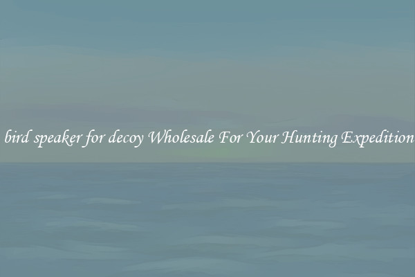 bird speaker for decoy Wholesale For Your Hunting Expedition
