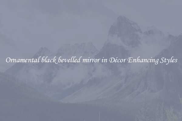 Ornamental black bevelled mirror in Décor Enhancing Styles