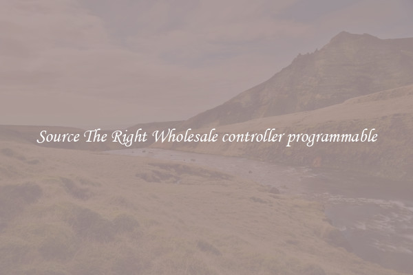 Source The Right Wholesale controller programmable