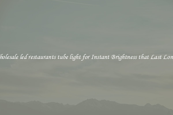 Wholesale led restaurants tube light for Instant Brightness that Last Longer