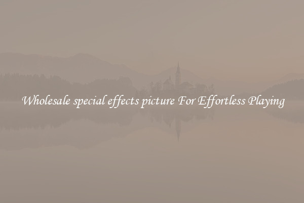 Wholesale special effects picture For Effortless Playing