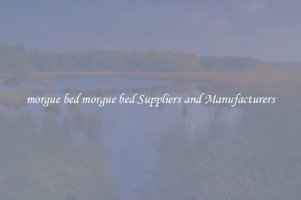 morgue bed morgue bed Suppliers and Manufacturers