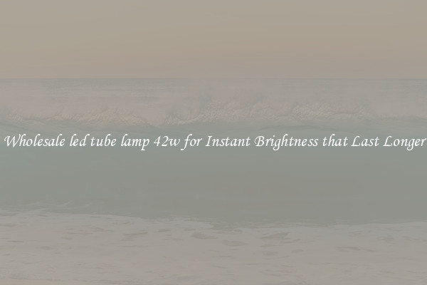Wholesale led tube lamp 42w for Instant Brightness that Last Longer