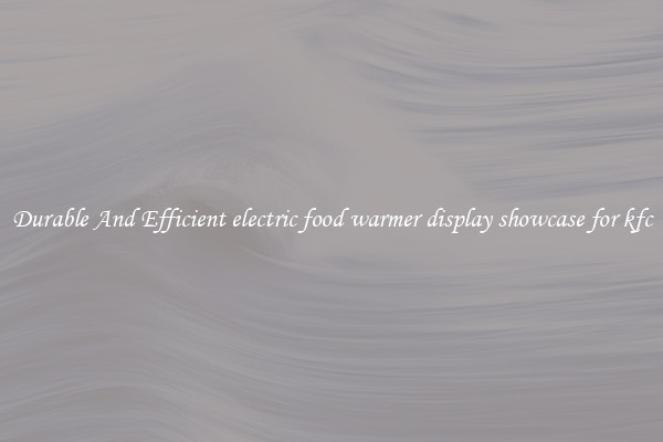 Durable And Efficient electric food warmer display showcase for kfc