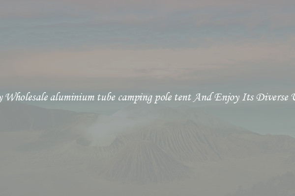 Buy Wholesale aluminium tube camping pole tent And Enjoy Its Diverse Uses