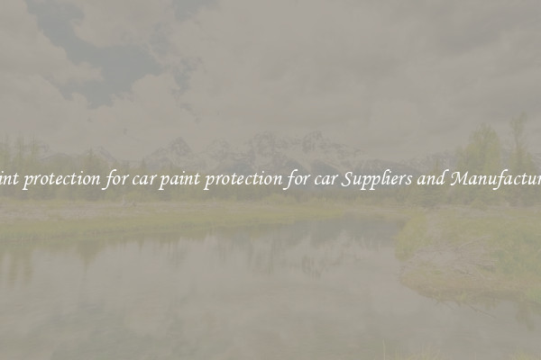 paint protection for car paint protection for car Suppliers and Manufacturers